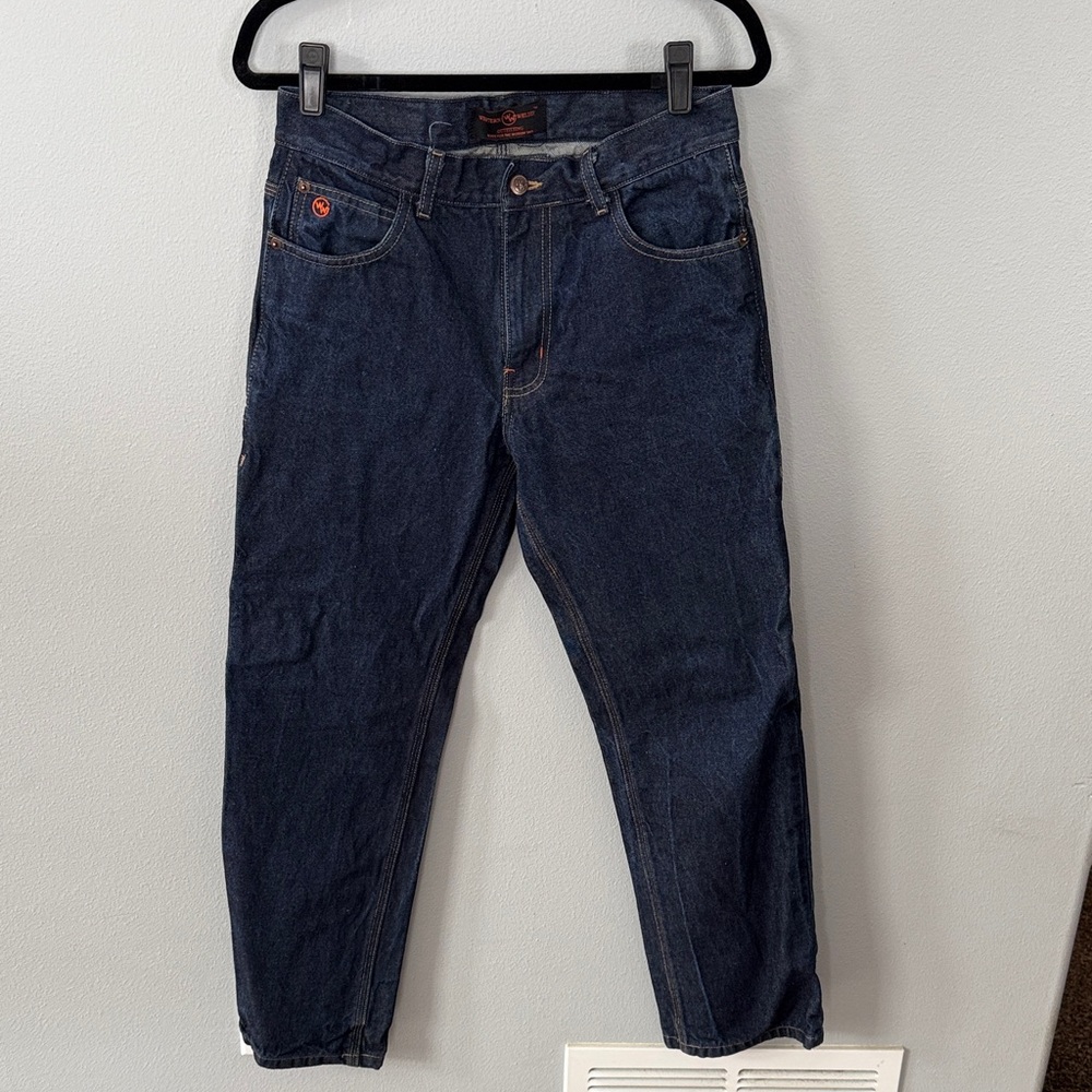 Western Welder Men's Work Jeans in Dark Blue